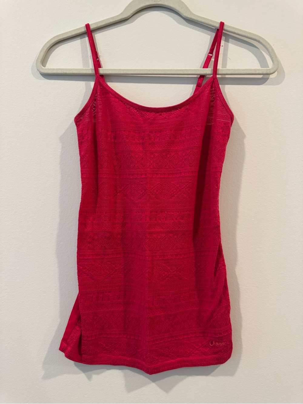 Women’s Red Crochet Spaghetti Strap Camisole